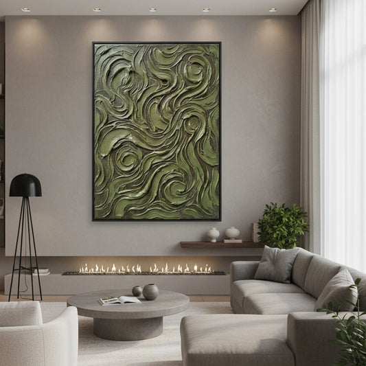 Contemporary Forest Flow Painting #CFFL550