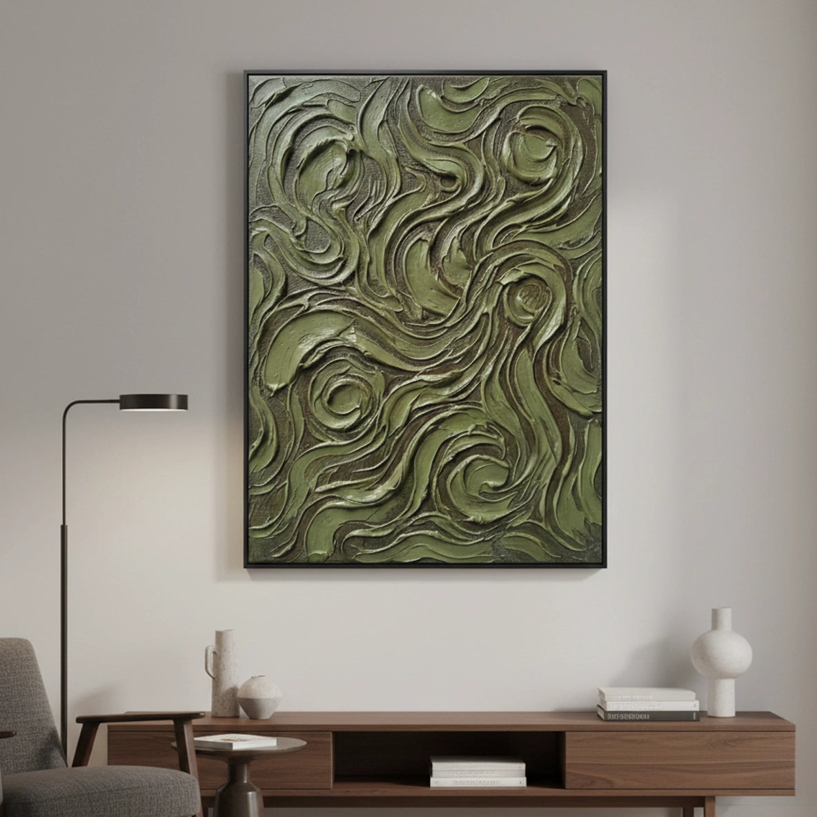 2Contemporary Forest Flow Painting #CFFL550