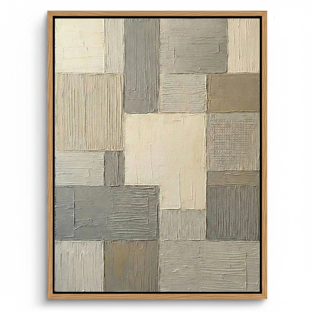 2Contemporary Industrial Block Painting #CIBL550