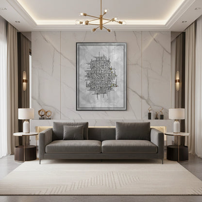 Contemporary Kufic Calligraphy - Fine Art