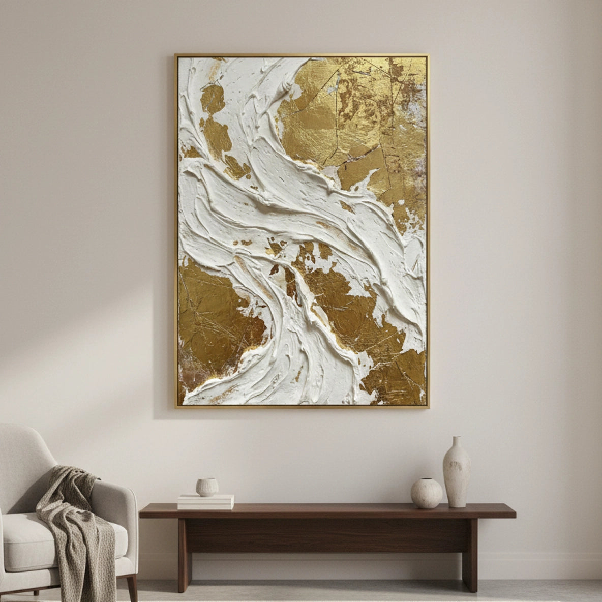2Contemporary Luxe Impasto Painting #CLIP550