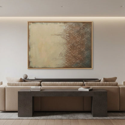 Contemporary Metallic Maze Painting #CMMA550