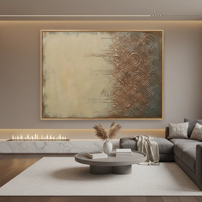 Contemporary Metallic Maze Painting #CMMA550