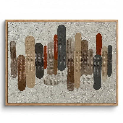 Contemporary Mid-Century Shape Painting #CMSH550