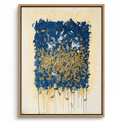 Contemporary Midnight Bloom Painting #CMBL550