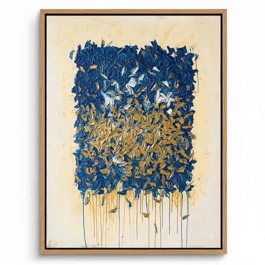 Contemporary Midnight Bloom Painting #CMBL550