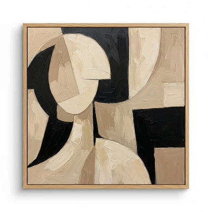 Contemporary Neutral Cubist Painting #CNCU110
