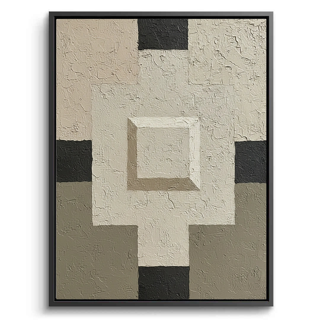 2Contemporary Neutral Mosaic Painting #CNMO550