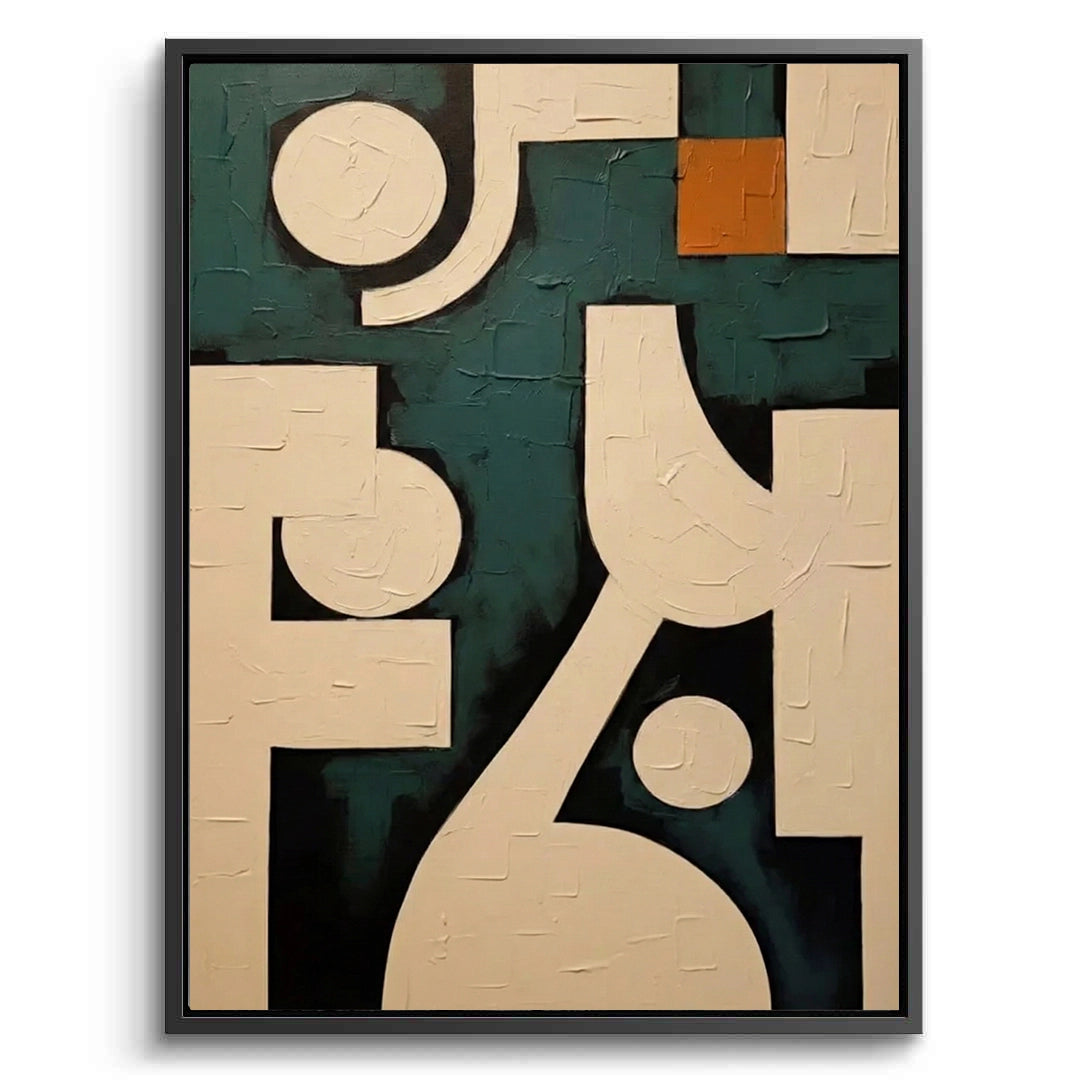2Contemporary Orange Accent Painting #COAC550