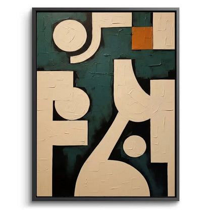 Contemporary Orange Accent Painting #COAC550