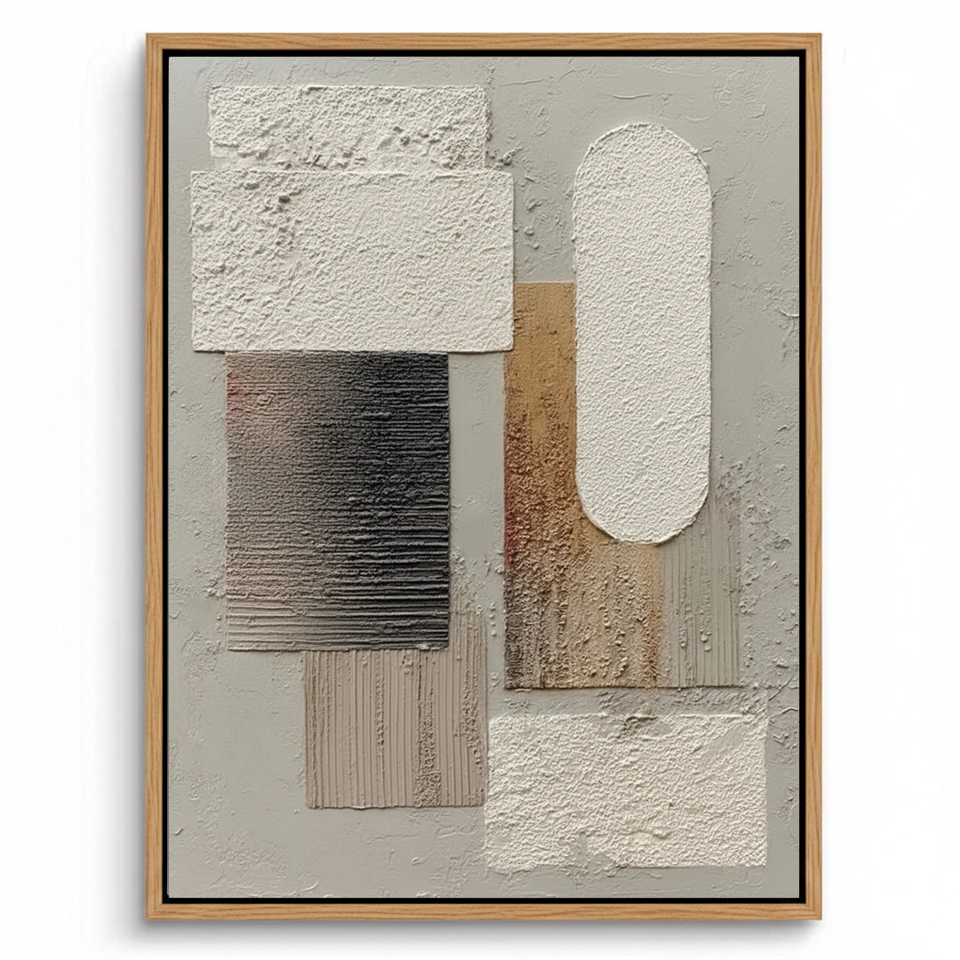 2Contemporary Raked Relief Painting #CRRE550