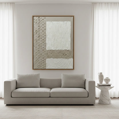 Contemporary Stamped Abstract Painting #CSAB550
