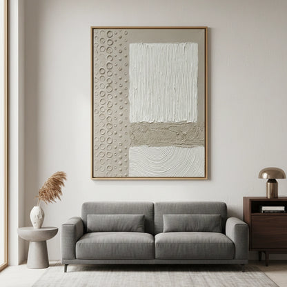 Contemporary Stamped Abstract Painting #CSAB550