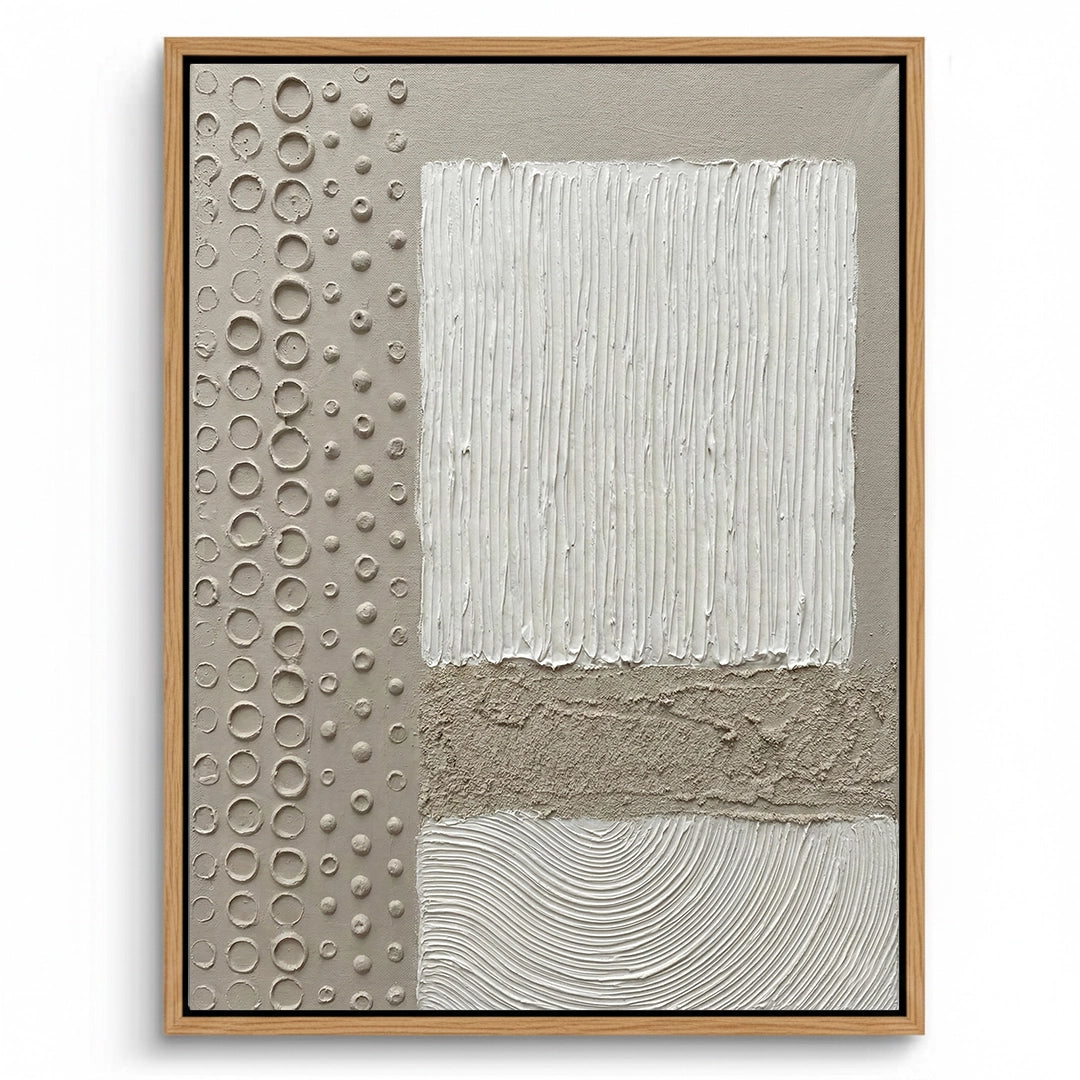 2Contemporary Stamped Abstract Painting #CSAB550