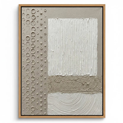 Contemporary Stamped Abstract Painting #CSAB550