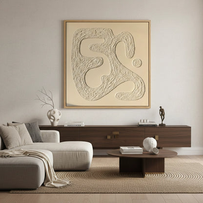 Contemporary Stucco Abstract Painting #CSAB550