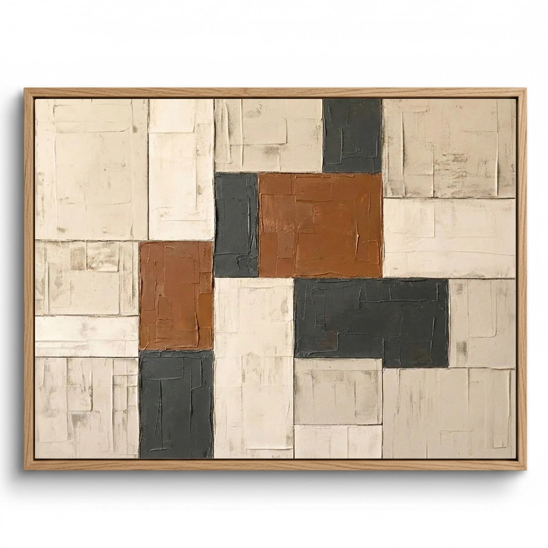 2Contemporary Tectonic Relief Painting #CTRE550