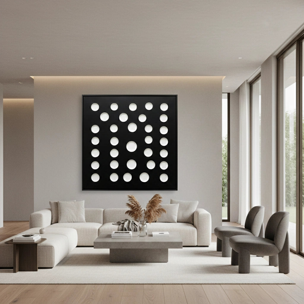2Contemporary Void Abstract Painting #CVAB550