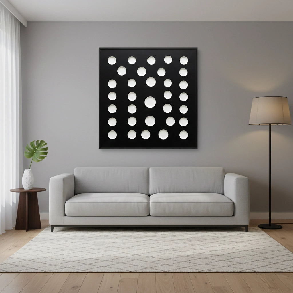 2Contemporary Void Abstract Painting #CVAB550