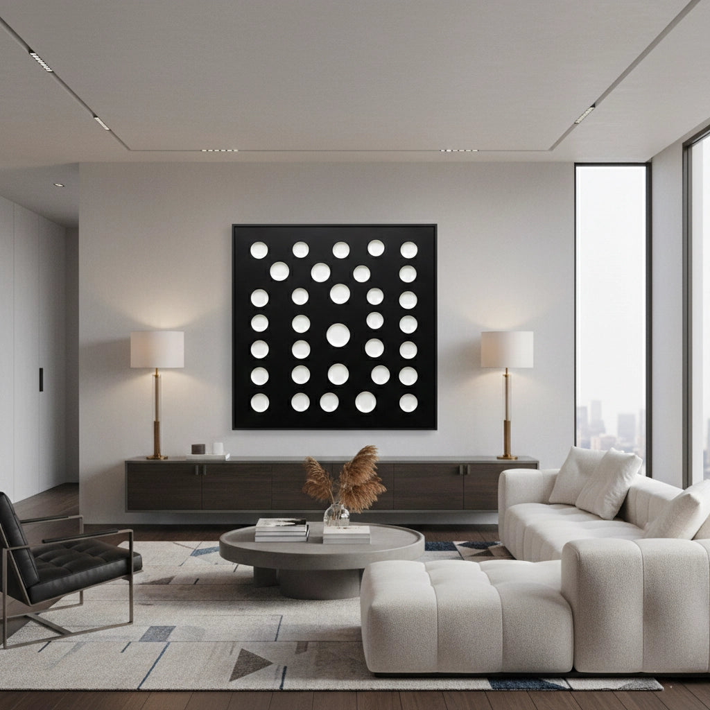 2Contemporary Void Abstract Painting #CVAB550