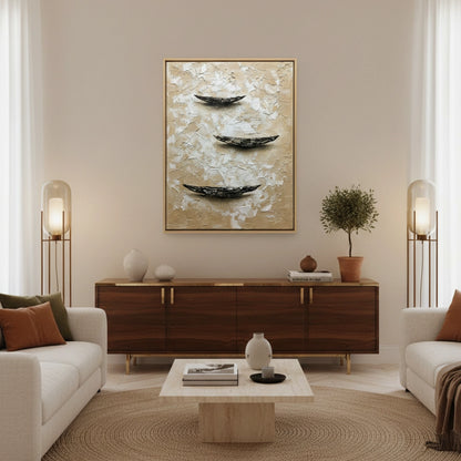 Contemporary Wabi-Sabi Nautical Painting #CWNA550