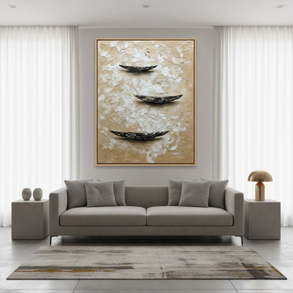 Contemporary Wabi-Sabi Nautical Painting #CWNA550