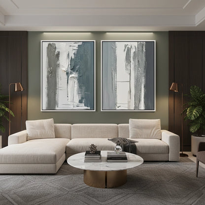 Contemporary Weathered Zenith Diptych Set of 2 #CWZD550