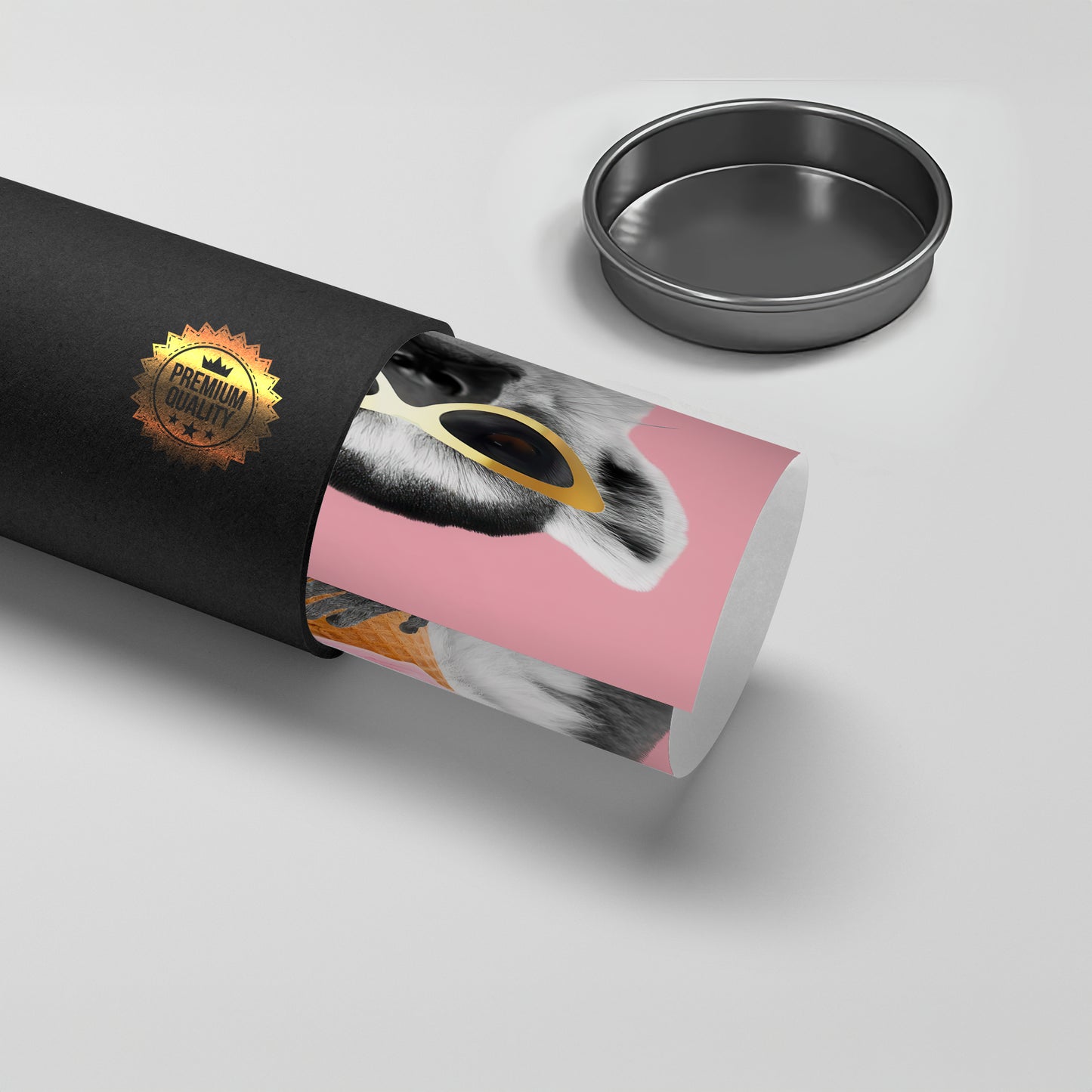 2Cool Lemur with Ice Cream - Poster