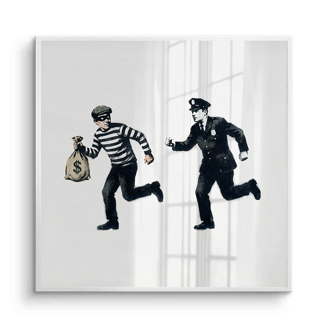 2Cops and Robbers Street Art - Fine Art