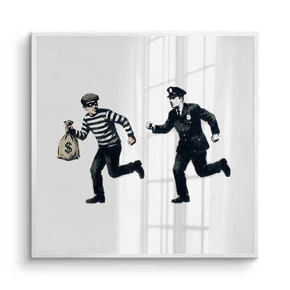 Cops and Robbers Street Art - Fine Art