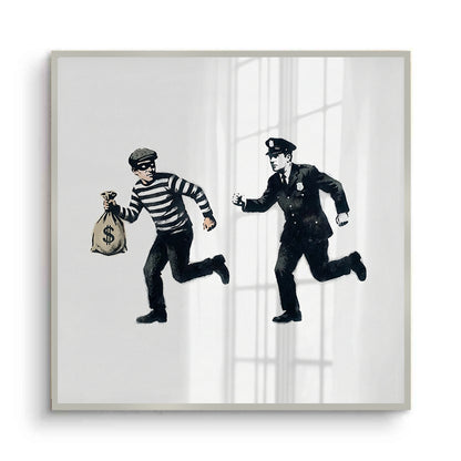 Cops and Robbers Street Art - Fine Art