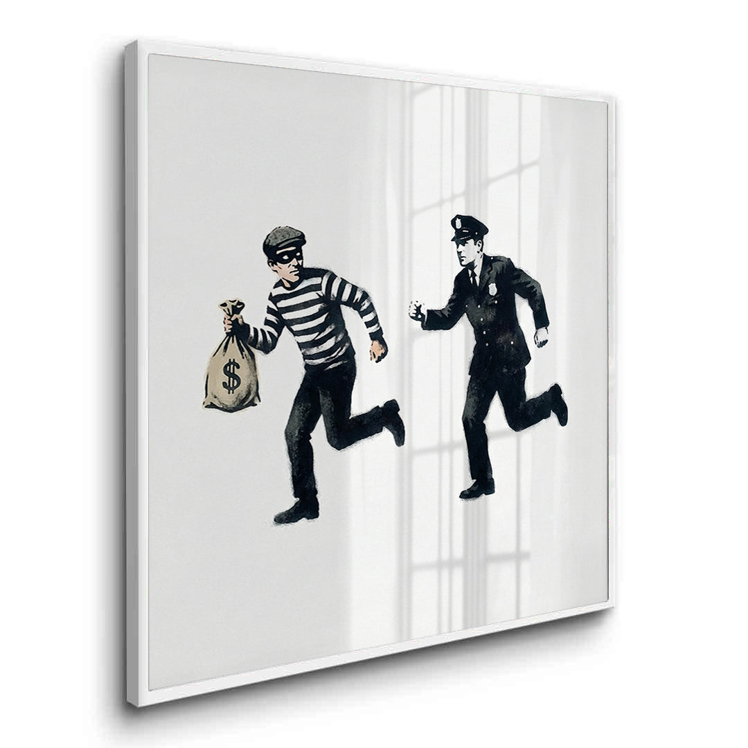 2Cops and Robbers Street Art - Fine Art