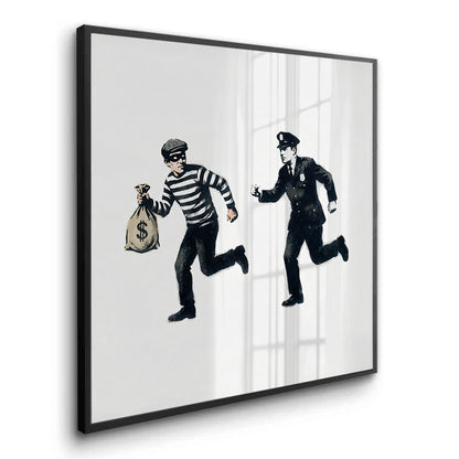 Cops and Robbers Street Art - Fine Art
