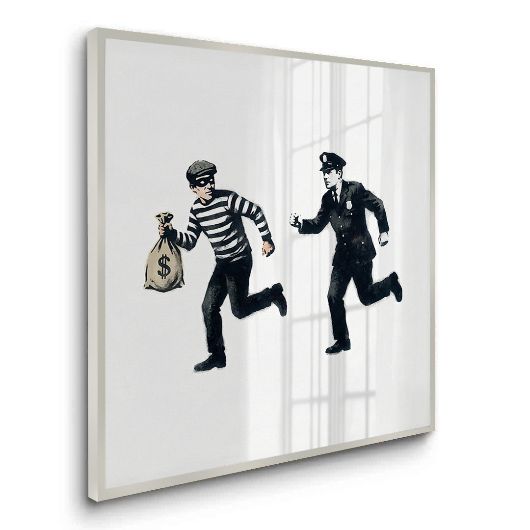 2Cops and Robbers Street Art - Fine Art
