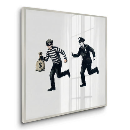 Cops and Robbers Street Art - Fine Art