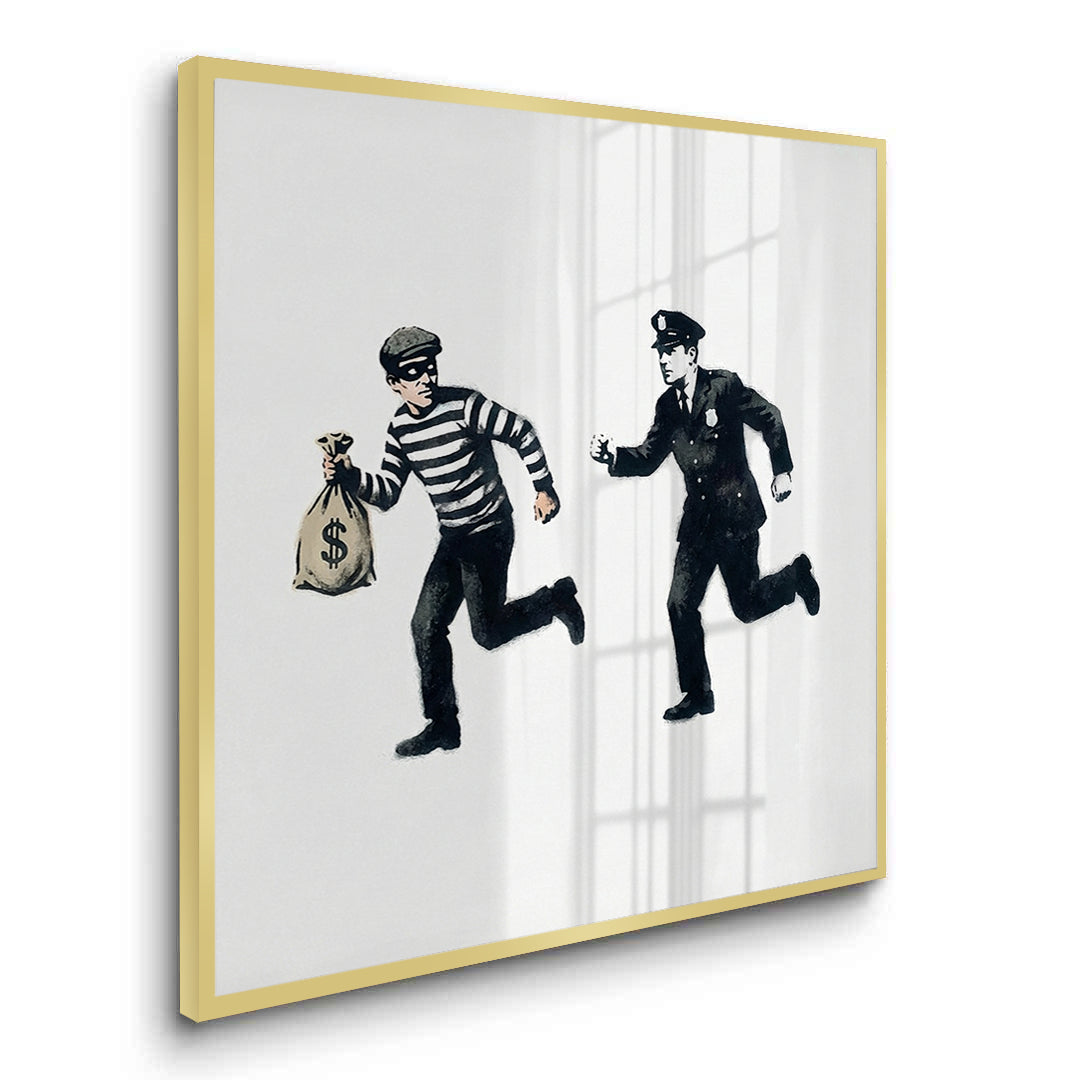 2Cops and Robbers Street Art - Fine Art