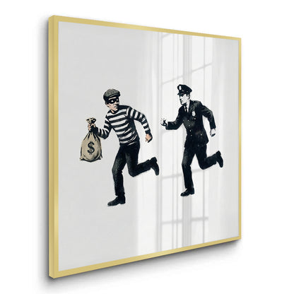 Cops and Robbers Street Art - Fine Art