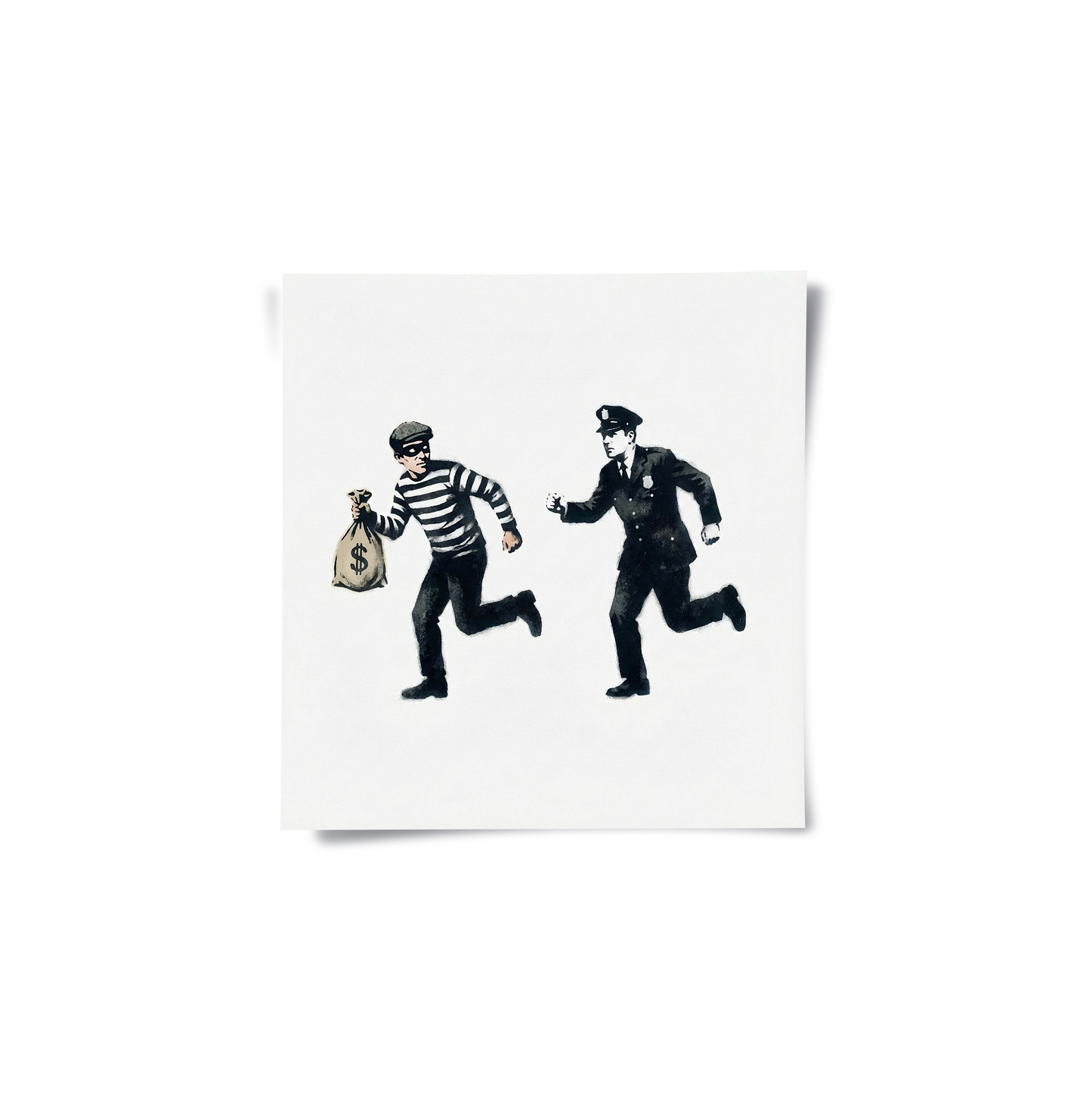 2Cops and Robbers Street Art - Poster