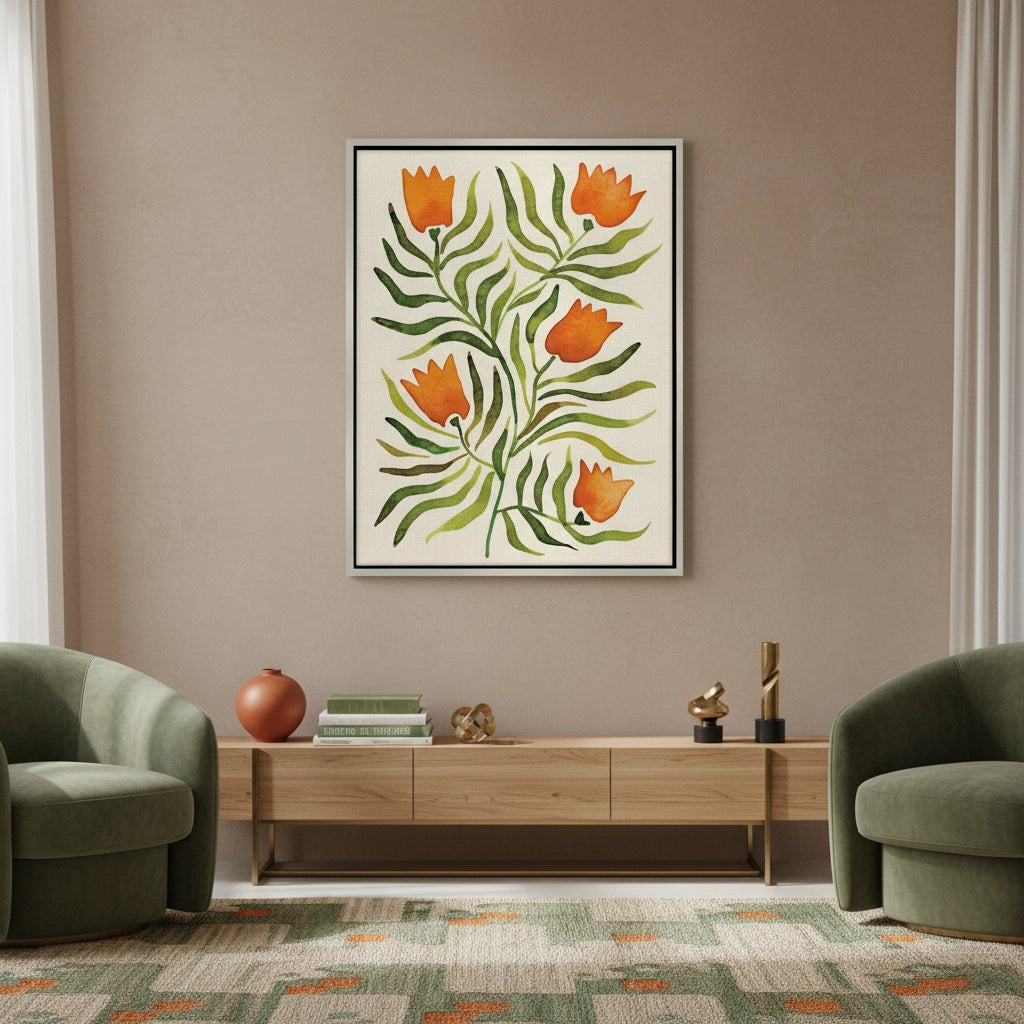 2Coral Tulip - Canvas