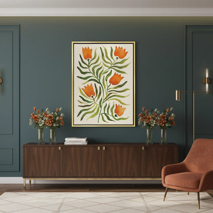 Coral Tulip - Canvas
