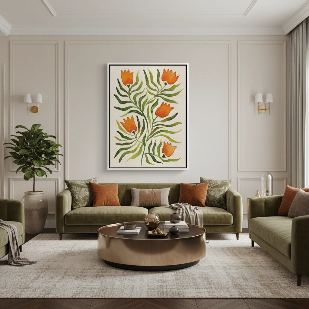 2Coral Tulip - Canvas