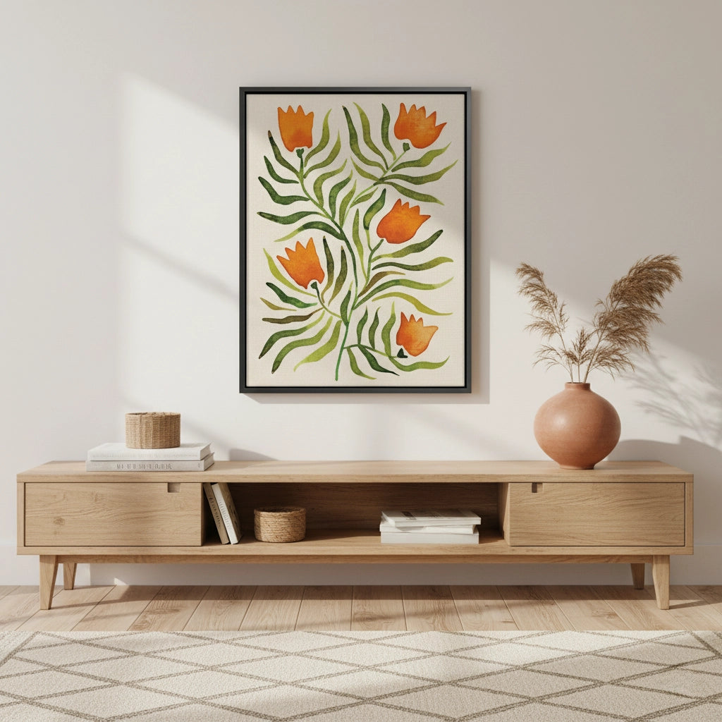 2Coral Tulip - Canvas