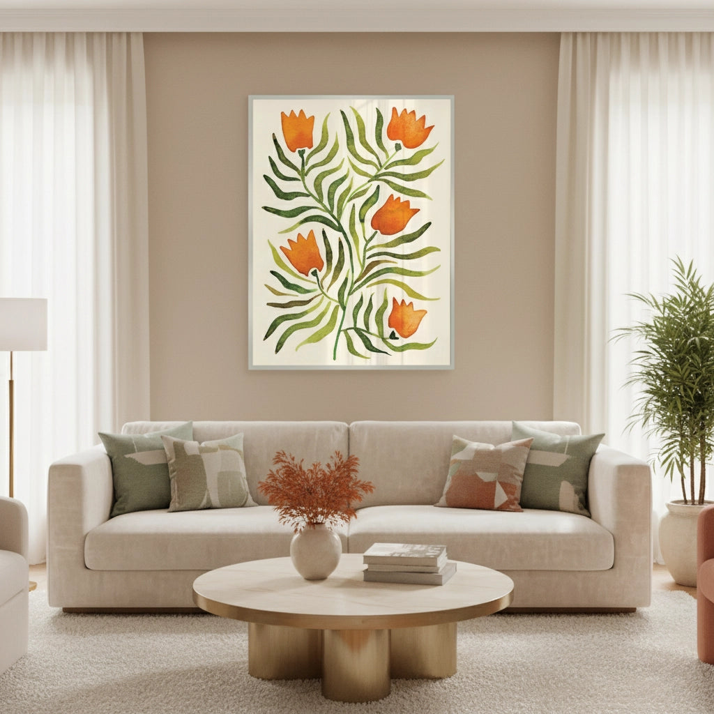 2Coral Tulip - Fine Art