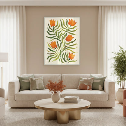 Coral Tulip - Fine Art