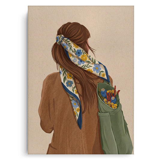 Cottagecore Girl - Canvas