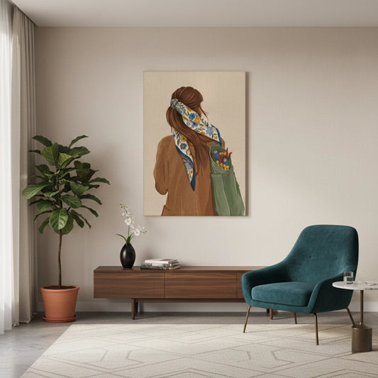 Cottagecore Girl - Canvas