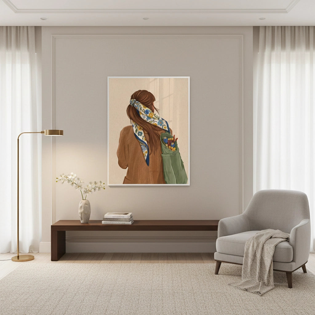 Cottagecore Girl - Fine Art
