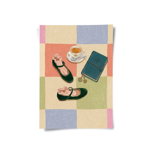 Cottagecore Tea Aesthetic - Poster