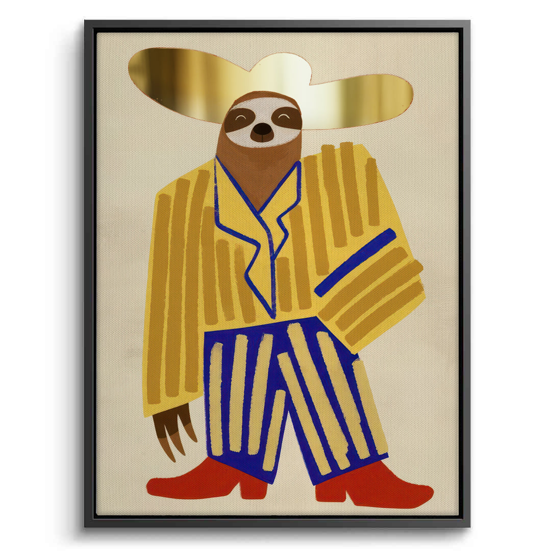 2Cowboy Hat Sloth - Canvas