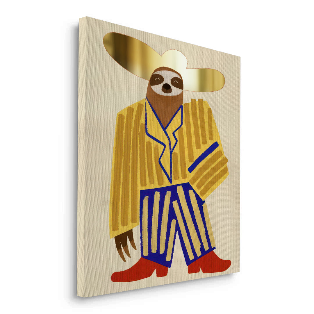 2Cowboy Hat Sloth - Canvas